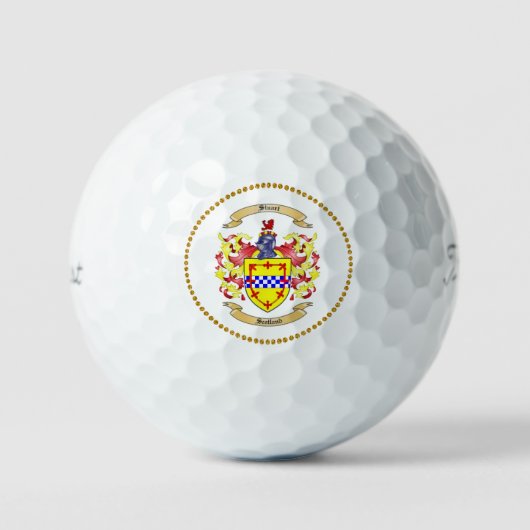 Stuart Family Coat of Arms Golf Balls Golfball (Vorderseite)
