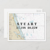 Stuart FL — Längengrad Postkarte (Vorne/Hinten)