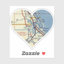 Stuart FL Vintage Karte