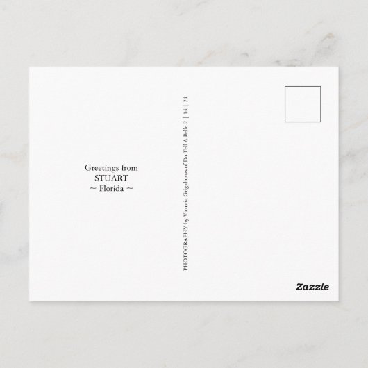 Stuart Florida Arial View Postkarte (Rückseite)