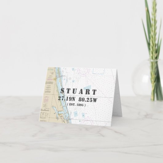 Stuart Florida Nautical Navigation Chart Boater Karte (Vorderseite)