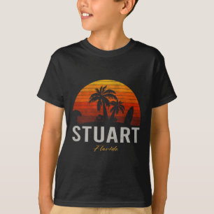 Stuart Florida Retro Surfer Vintage Strand T-Shirt
