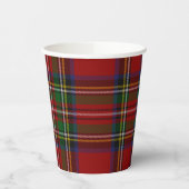 Stuart Kariert Tartan Christmas Pappbecher (Links)