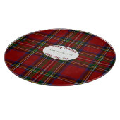 Stuart Kariert Tartan Christmas Schneidebrett (Ecke)