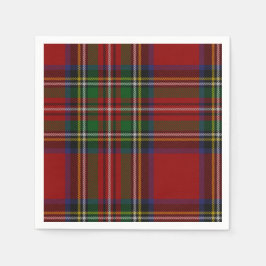 Stuart Kariert Tartan Christmas Serviette