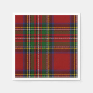 Stuart Kariert Tartan Christmas Serviette