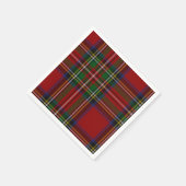 Stuart Kariert Tartan Christmas Serviette (Ecke)