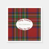 Stuart Kariert Tartan Christmas Serviette (Vorderseite)