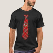 Stuart of Bute Scottish Badge & Tartan Necktie T-Shirt (Vorderseite)
