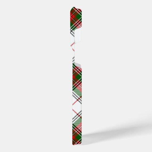 Stuart / Stewart Red Green Kariert iPhone Hülle (Linke Seite)