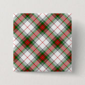 Stuart / Stewart tartan, weiß grün kariert Button (Vorderseite)