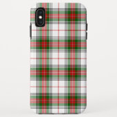 Stuart / Stewart tartan, weiß grün kariert Case-Mate iPhone Hülle (Rückseite)