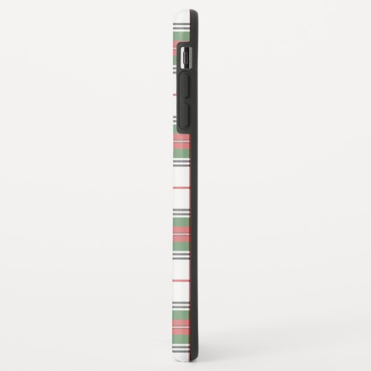 Stuart / Stewart tartan, weiß grün kariert Case-Mate iPhone Hülle (Hinten/Links)