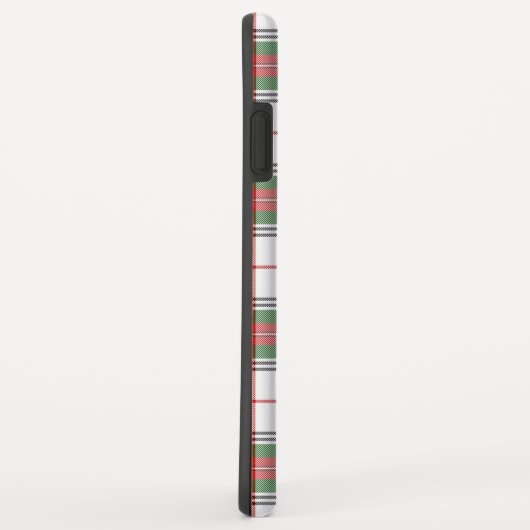 Stuart / Stewart tartan, weiß grün kariert Case-Mate iPhone Hülle (Hinten/Rechts)