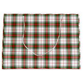 Stuart / Stewart tartan, weiß grün kariert Große Geschenktüte (Vorderseite)