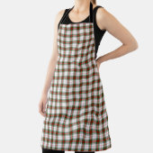 Stuart / Stewart tartan, weiß grün kariert Schürze (InSitu)