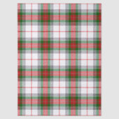 Stuart / Stewart tartan, weiß grün kariert Seidenpapier (Vorderseite)
