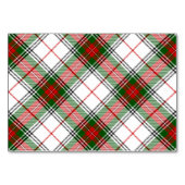 Stuart / Stewart tartan, weiß grün kariert Tischnummer (Vorderseite)