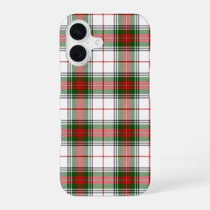 Stuart / Stewart Tartan weiß rot grün kariert iPhone 16 Hülle