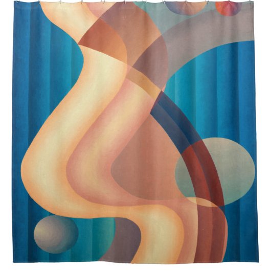 Stuart Walker - Komposition Nr. 61 Duschvorhang (Vorderseite)