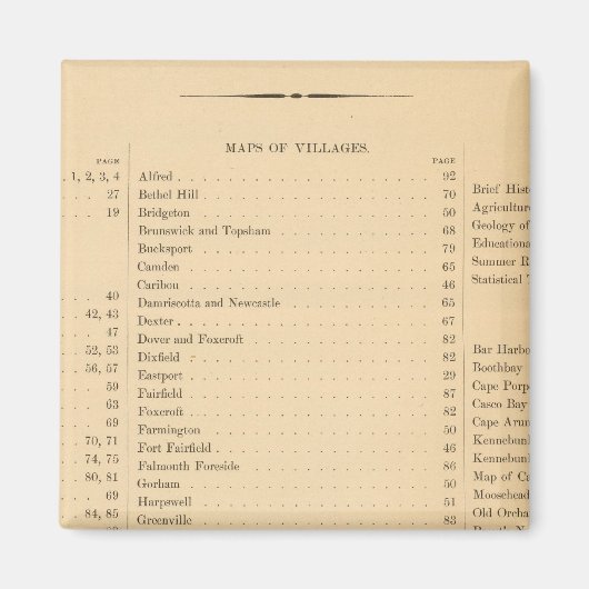 Stuarts Atlas des Staat Maine Magnet (Vorne)