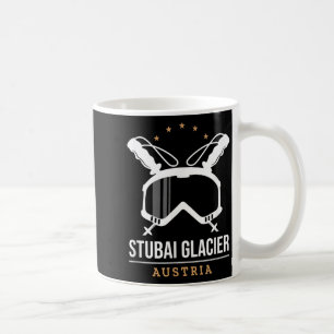 Stubai-Gletscher Österreich Skigebiet Vintage-Skif Kaffeetasse