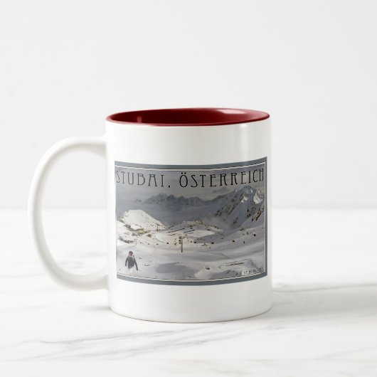 Stubai Gletscher Zweifarbige Tasse (Links)