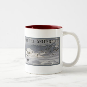 Stubai Gletscher Zweifarbige Tasse