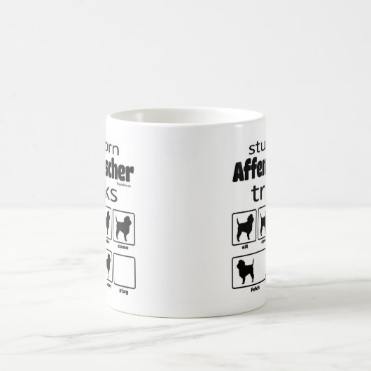 Stubborn Affenpinscher Tricks Kaffeetasse (Mittel)