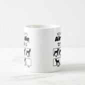 Stubborn Airedale Terrier Tricks Kaffeetasse (Mittel)