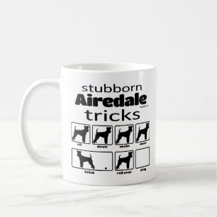 Stubborn Airedale Terrier Tricks Kaffeetasse