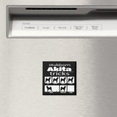 Stubborn Akita Tricks Magnet (In Situ (Geschirrspüler))