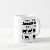 Stubborn American Eskimo Tricks Kaffeetasse (VorderseiteRechts)
