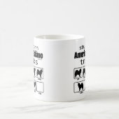 Stubborn American Eskimo Tricks Kaffeetasse (Mittel)