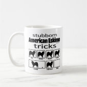Stubborn American Eskimo Tricks Kaffeetasse (Links)