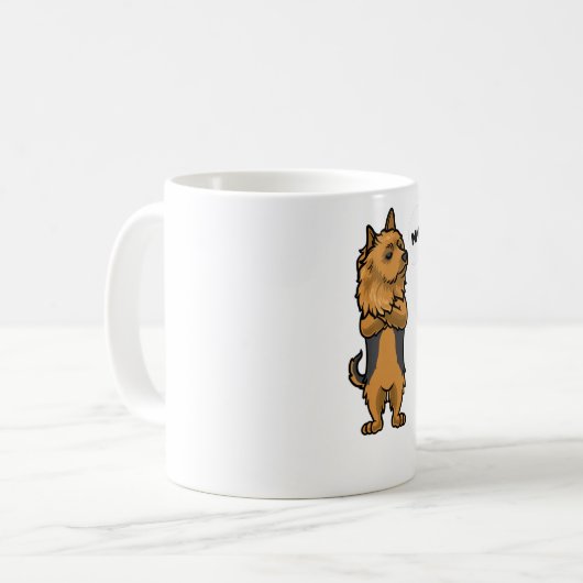 Stubborn Australian Terrier Dog Kaffeetasse (Vorderseite Links)