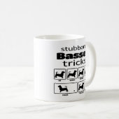 Stubborn Basset Tricks Kaffeetasse (VorderseiteRechts)
