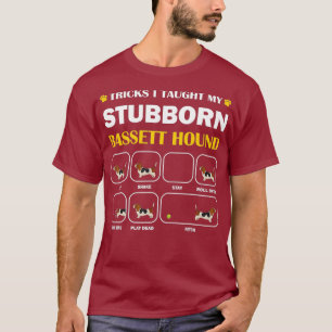 Stubborn Bassett Hound Dog Tricks Training Geschen T-Shirt