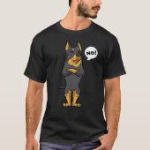 Stubborn Beauceron Dog witzig T-Shirt (Vorderseite)