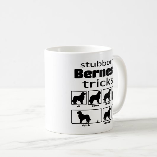 Stubborn Bernese Tricks Kaffeetasse (VorderseiteRechts)