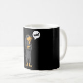 Stubborn Black and Tan Coonhound Dog Kaffeetasse (VorderseiteRechts)