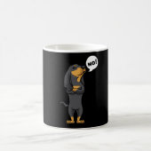Stubborn Black and Tan Coonhound Dog Kaffeetasse (Mittel)