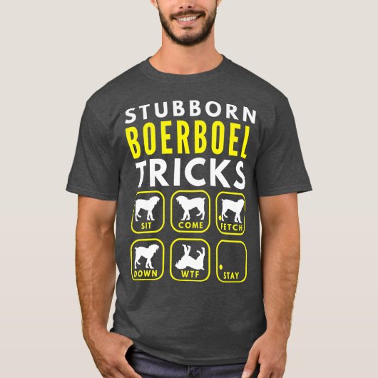 Stubborn Boerboel Tricks - Hundeschulungsprämie T-Shirt (Vorderseite)