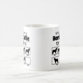 Stubborn Border Collie Tricks Kaffeetasse (Mittel)