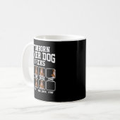 Stubborn Boxer Dog Tricks Mama Tricks Kaffeetasse (Vorderseite Links)