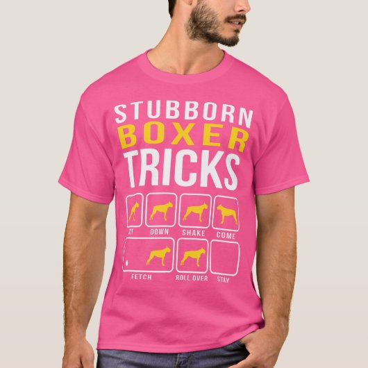 Stubborn Boxer Tricks T-Shirt (Vorderseite)