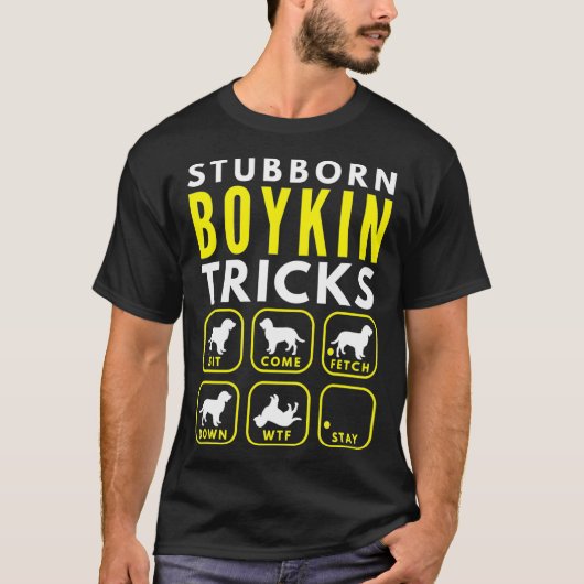 Stubborn Boykin Tricks - Dogentraining T-Shirt (Vorderseite)