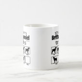 Stubborn Brittany Spanish Tricks Kaffeetasse (Mittel)