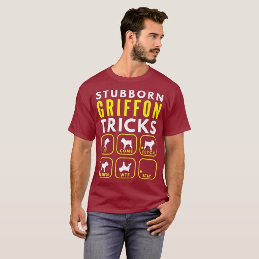 Stubborn Brussels Griffon Tricks - Dog Training T-Shirt (Vorne ganz)