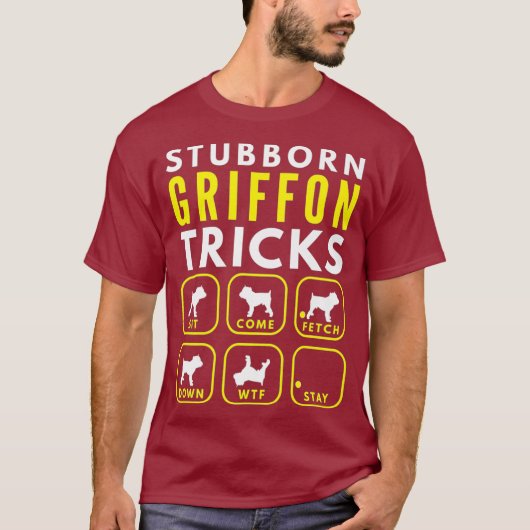 Stubborn Brussels Griffon Tricks - Dog Training T-Shirt (Vorderseite)